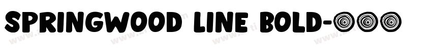 Springwood Line Bold字体转换 Springwood Line Bold字体转换